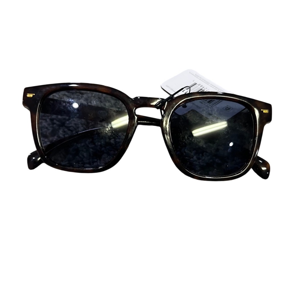 Foster Grant Sunsentials Tortoise Square Sunglasses Brown Dark‎ Lens NEW Womens